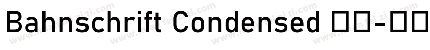 Bahnschrift Condensed 加粗字体转换